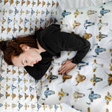 Therapiedekens beddengoed set wit met stierenkoppen