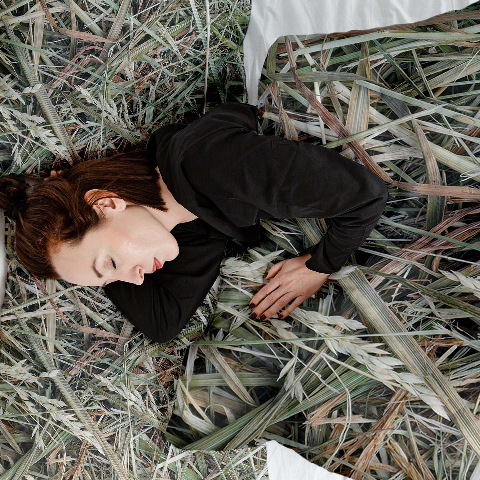 Therapiedekens beddengoed set wit met stro