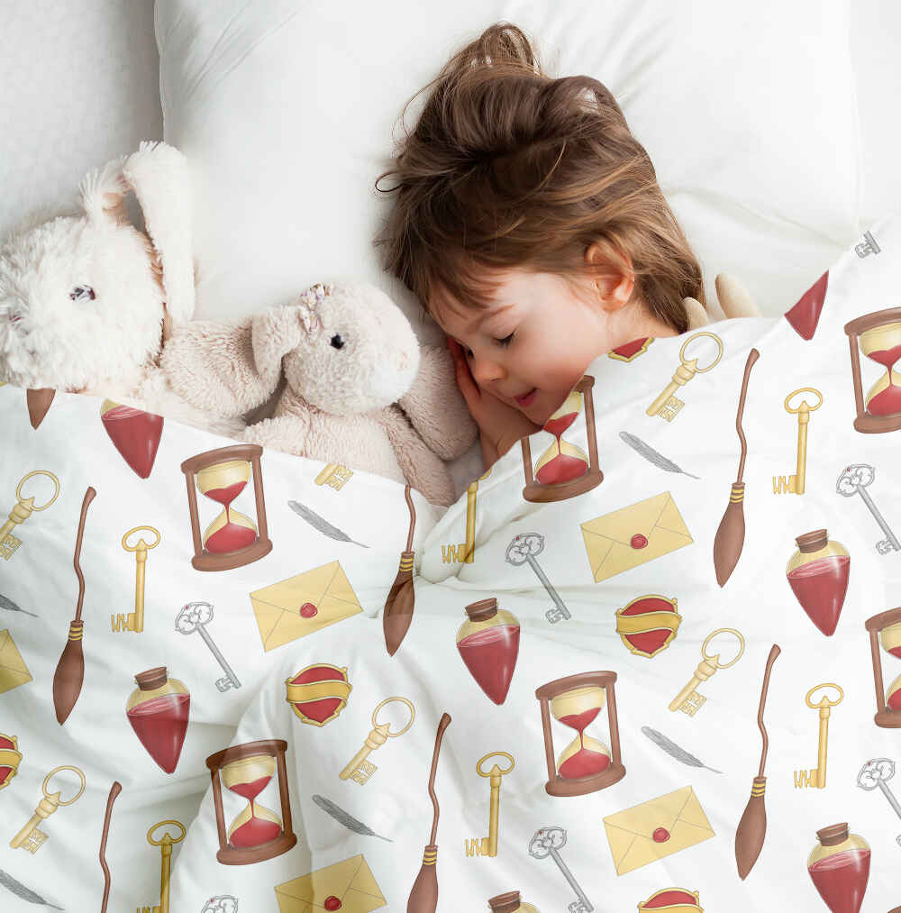 Original Therapiedecke - Baumwoll Bettwäsche Set Weiß Magic