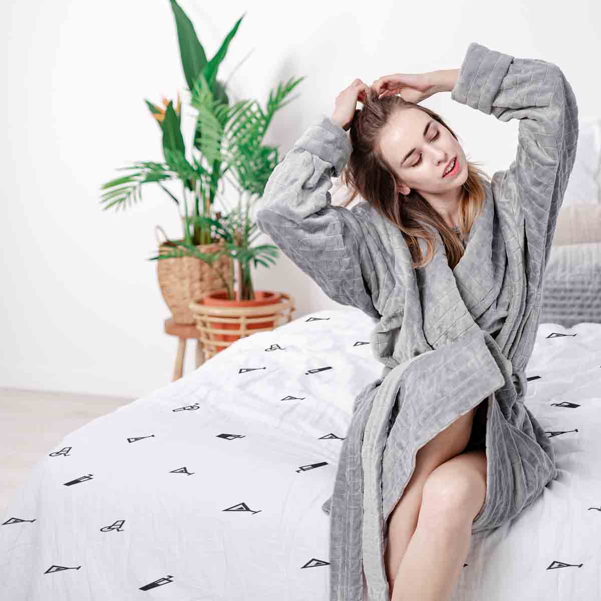 Original Therapiedecke - Baumwollbezug Weiß Cocktails