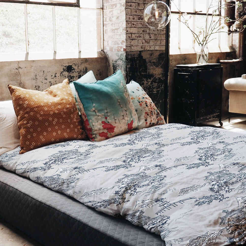 Therapiedekens Beddengoed Set Grijs Chinese Muur