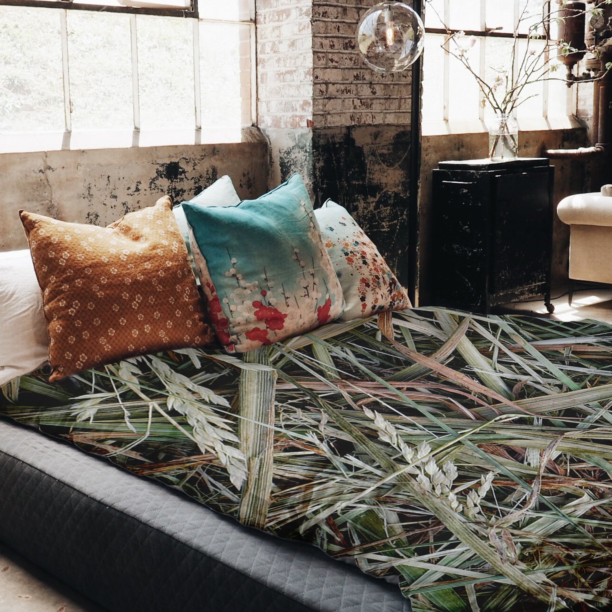 Therapiedekens beddengoed set wit met stro