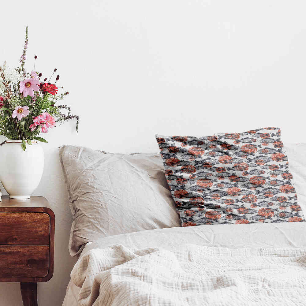 Gesundheitskissen graue Fische