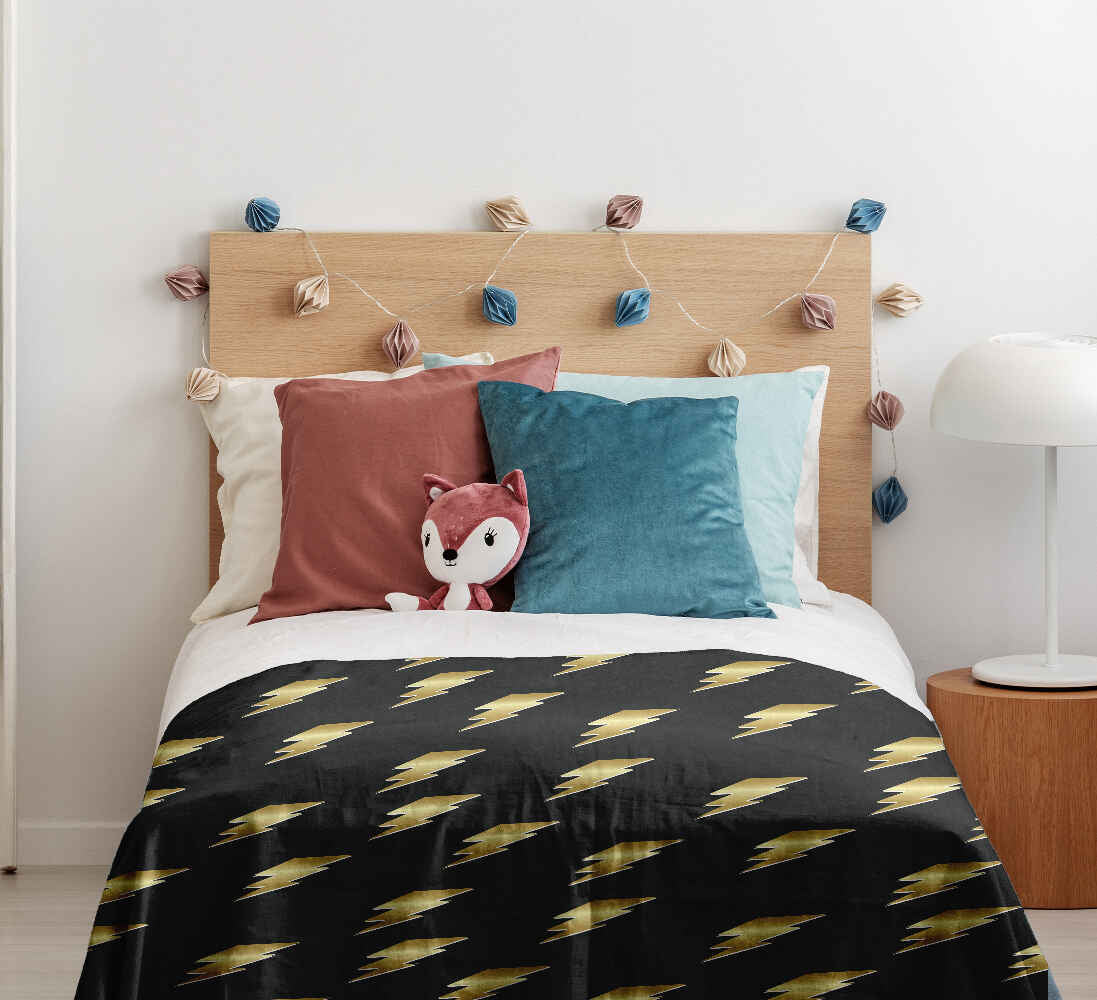 Original Therapiedecke - Baumwoll Bettwäsche Set Schwarz mit Harry Blitz