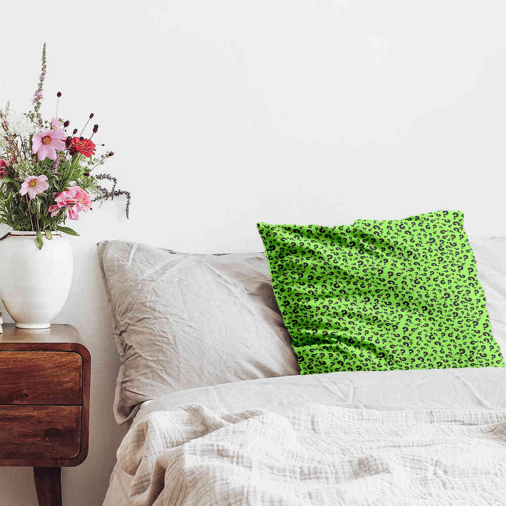 Gesundheitskissen Hellgrün mit Fragezeichen