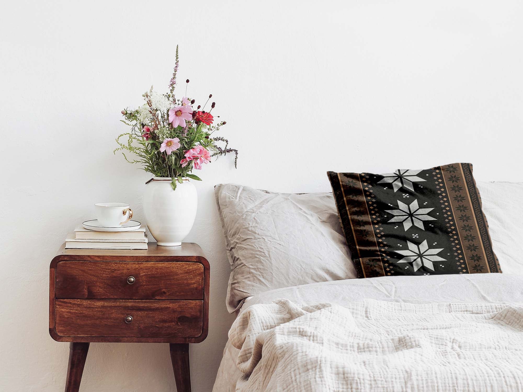 Gezondheidskussen gestreept met sterren