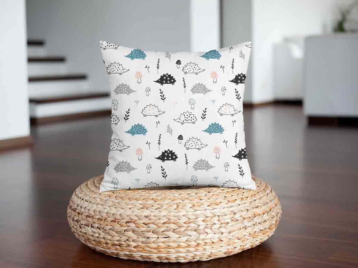 Gezondheidskussen wit met egel