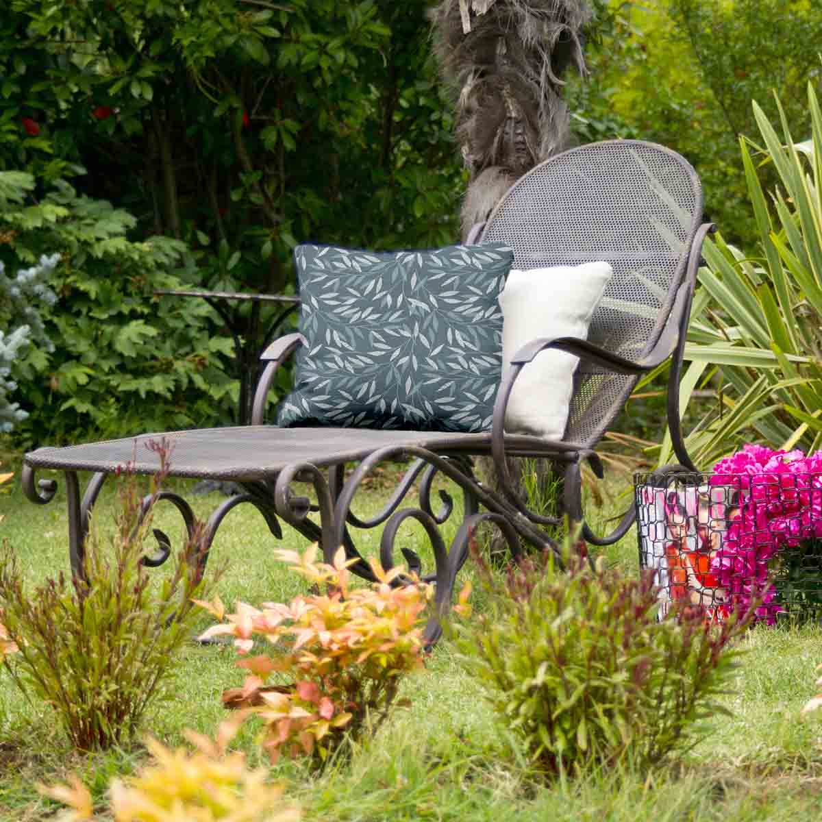 Gezondheidskussen met blauwe takken