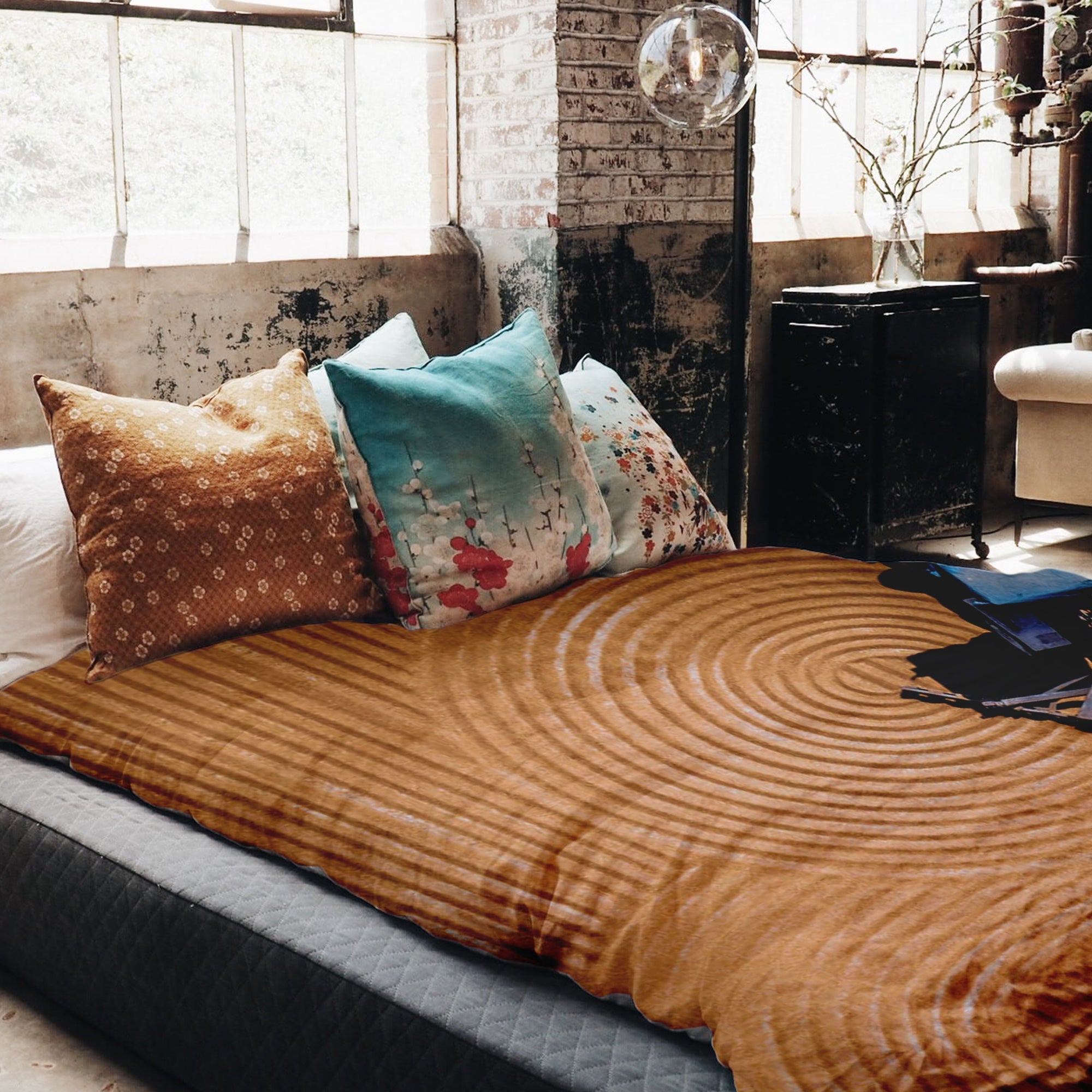 Originele therapiedeken - katoenen hoes cirkels in het veld