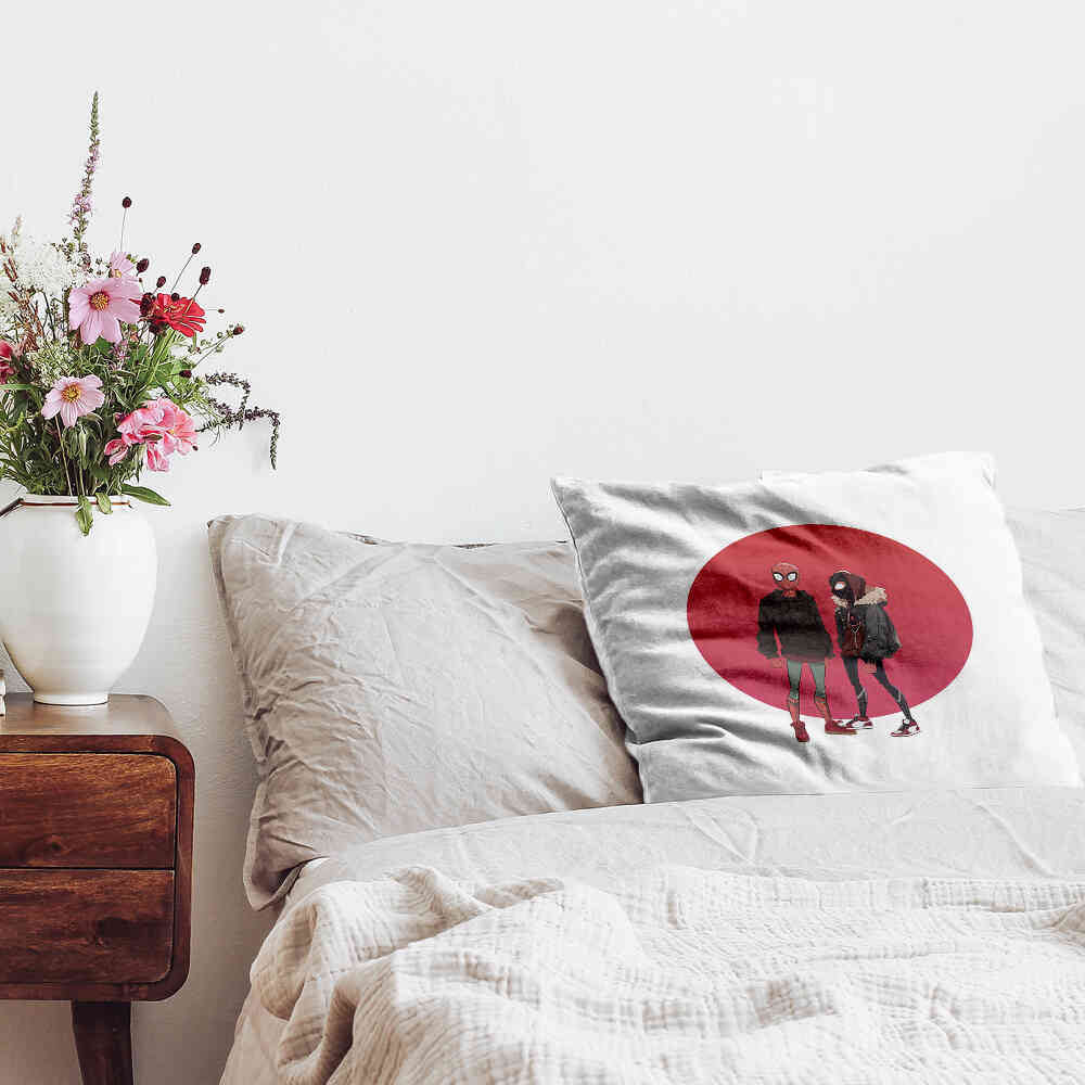 Gezondheidskussen Wit met Spiderman