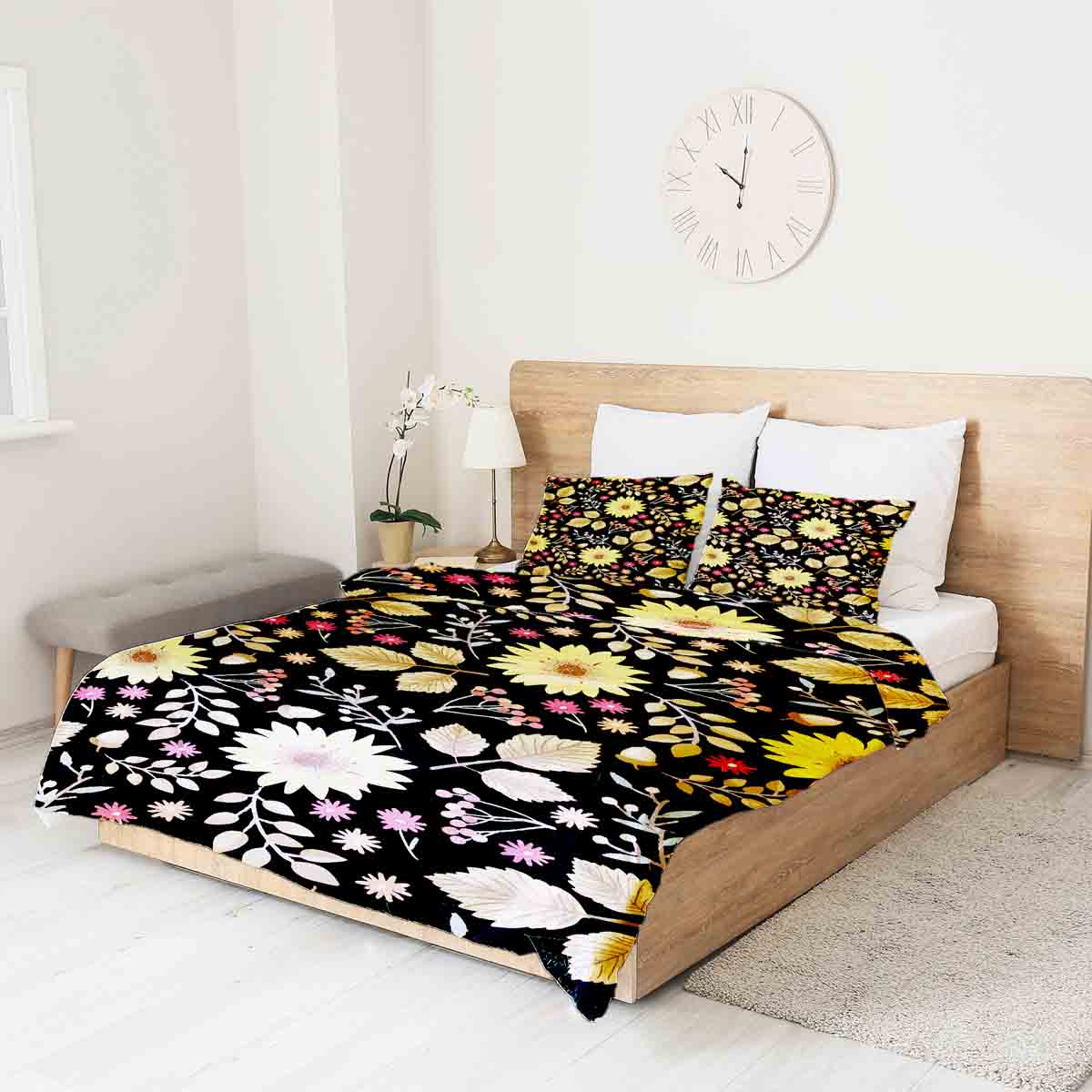 Original Therapiedecke - Baumwoll Bettwäsche Set mit Sonnenblume