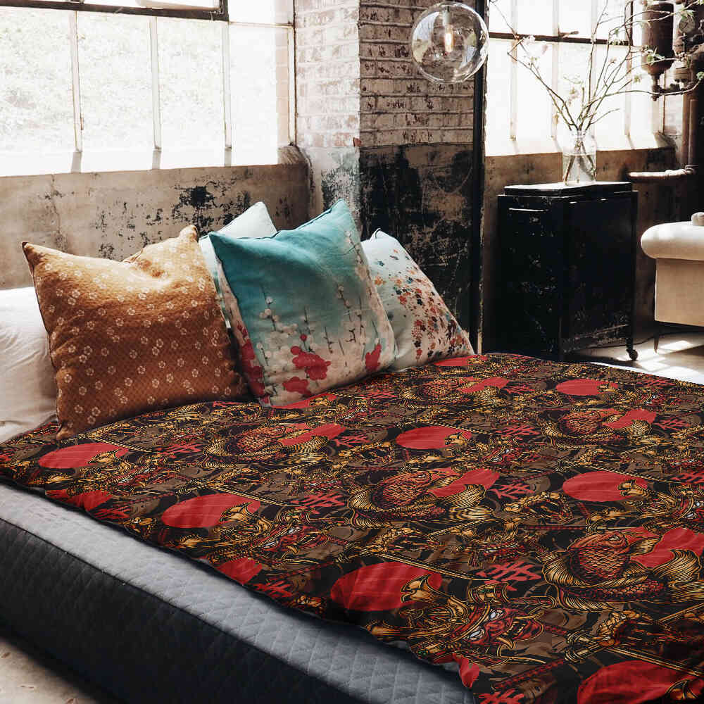 Original Therapiedecke - Baumwoll Bettwäsche Set chinesischer Kampf