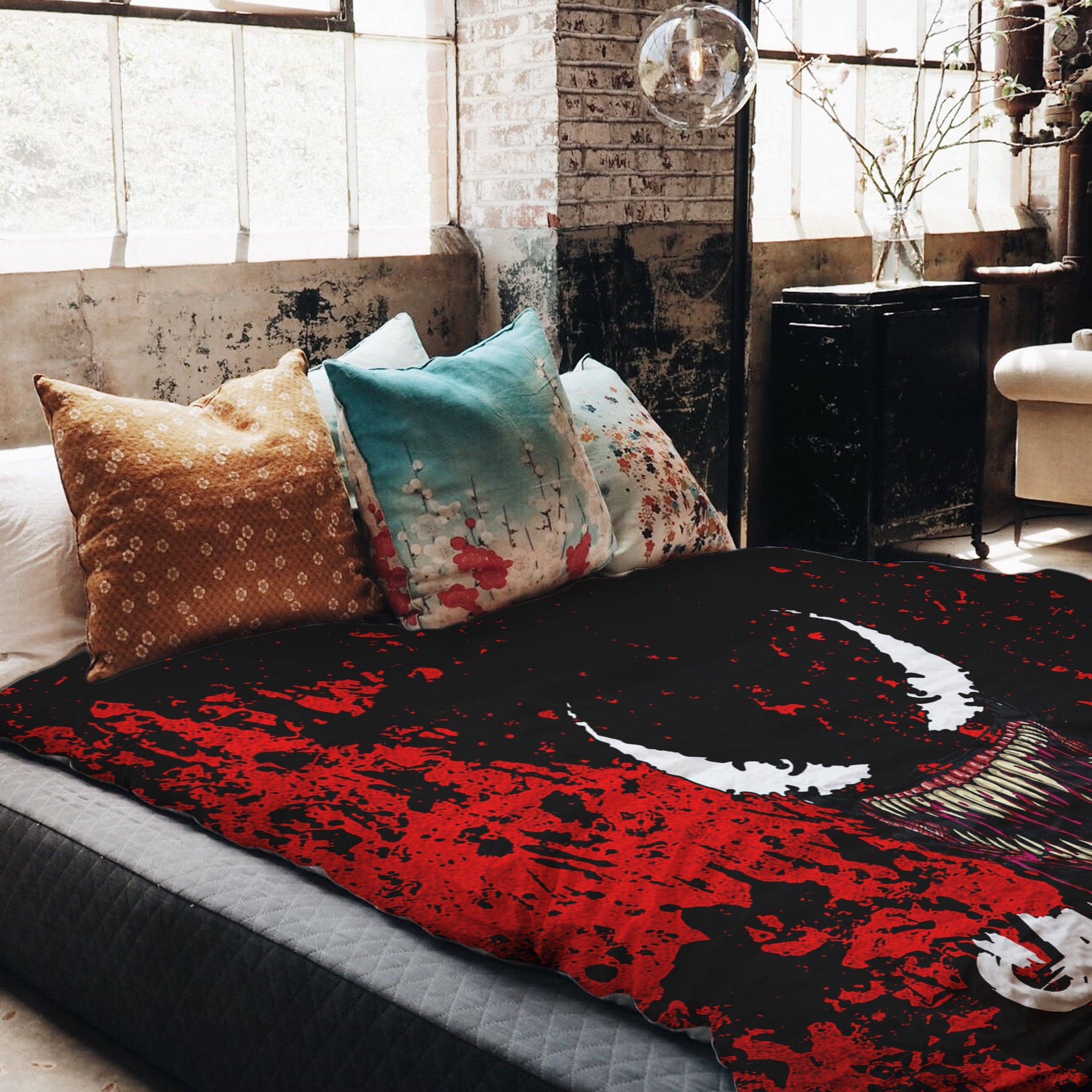 Therapiedekens Beddengoed Set Zwart Jokergezicht