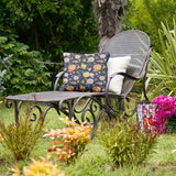 Gezondheidskussen blauw met pompoenen