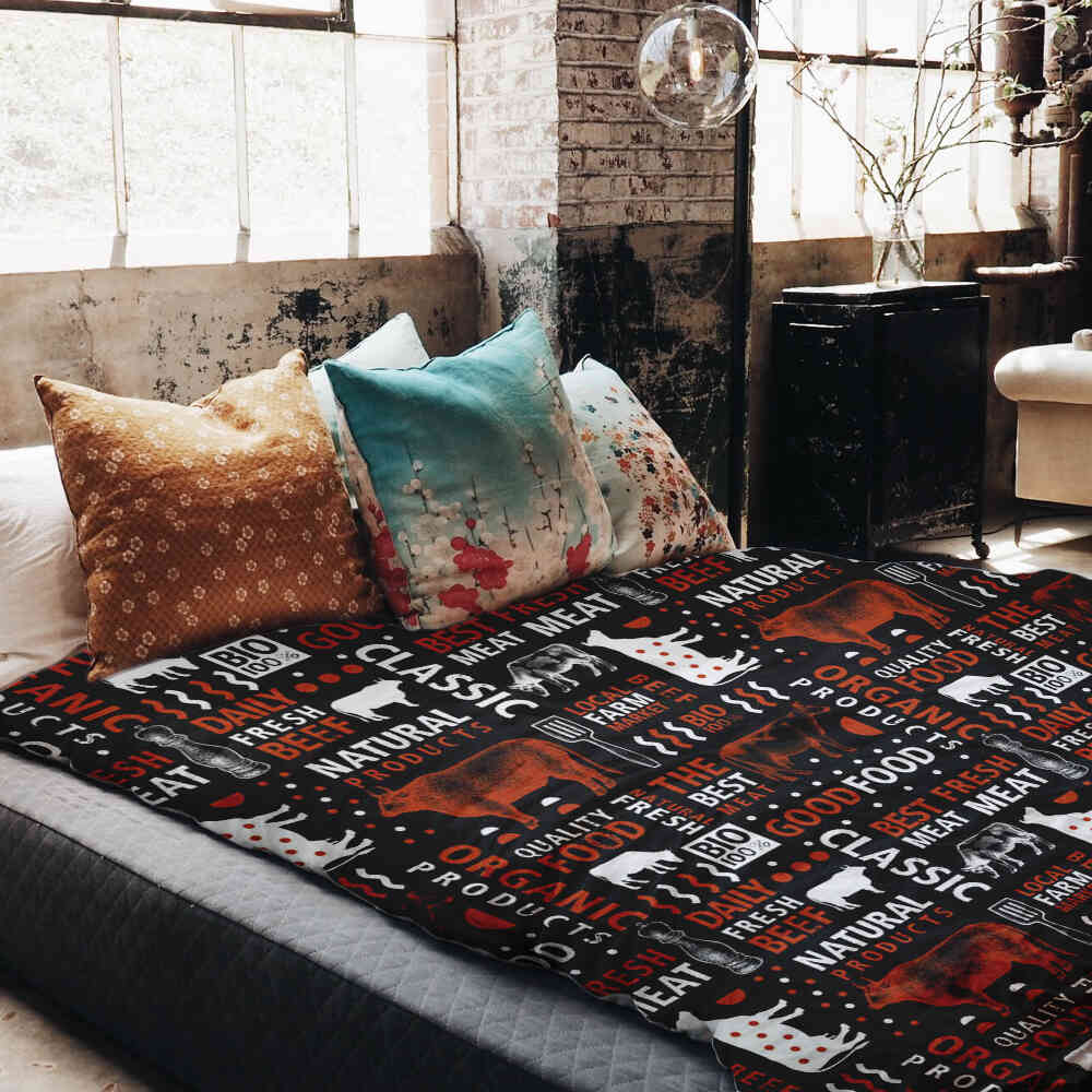 Original Therapiedecke - Baumwoll Bettwäsche Set Meat Lover