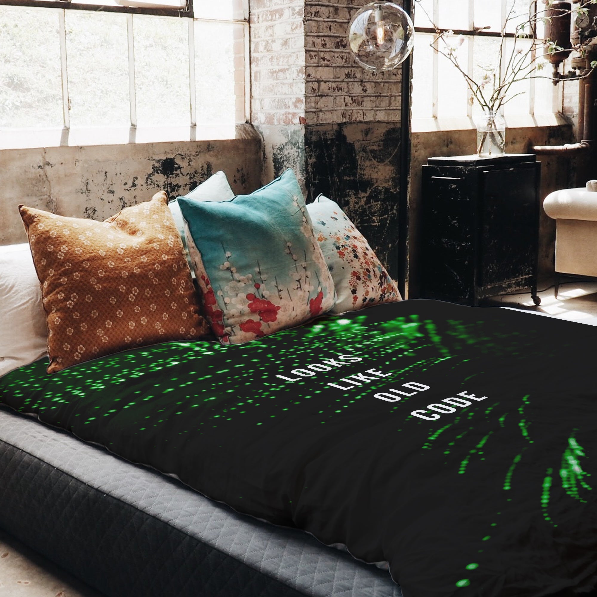 Original Therapiedecke - Baumwoll Bettwäsche Set Grün Looks Like