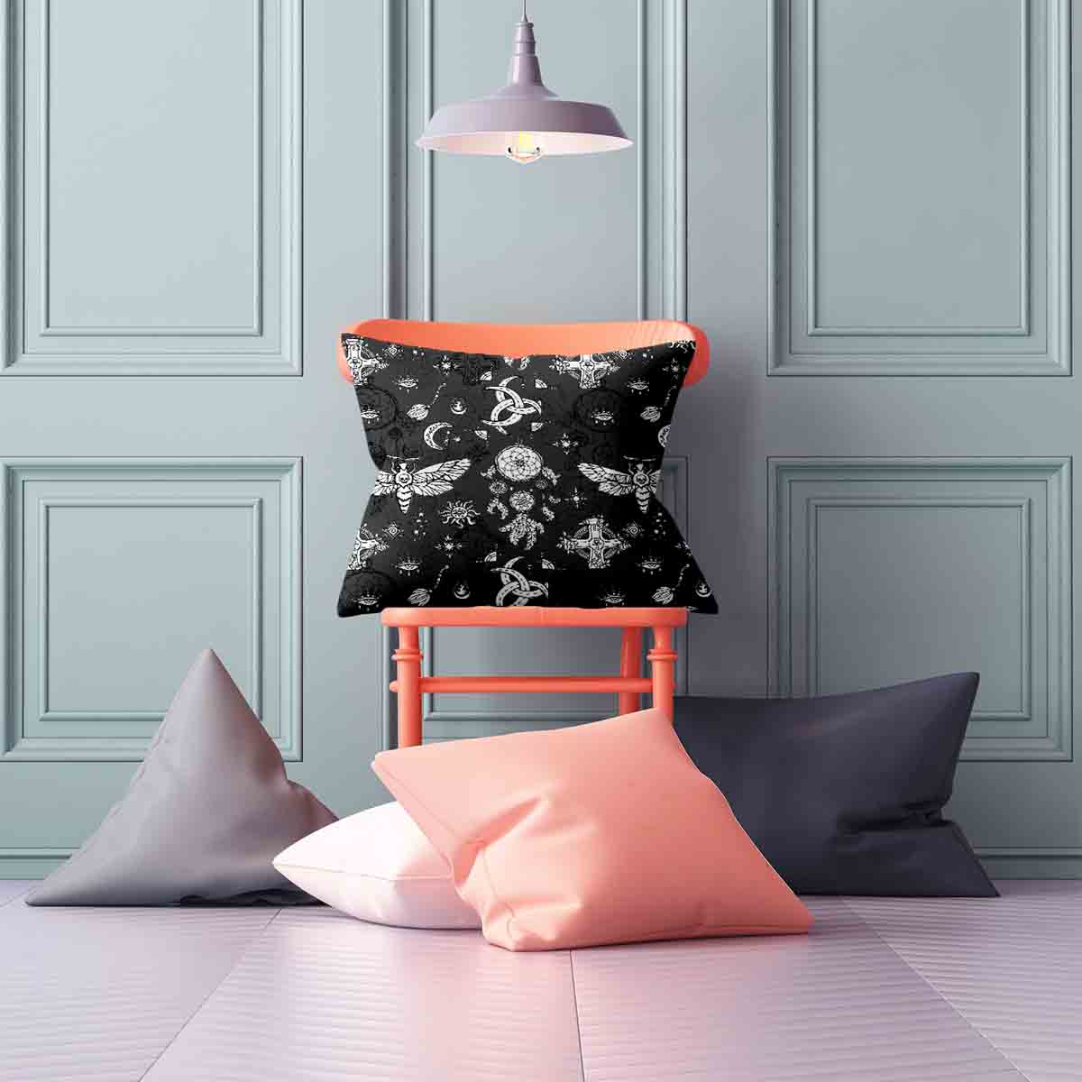 Gesundheitskissen Schwarz Grusel Libelle