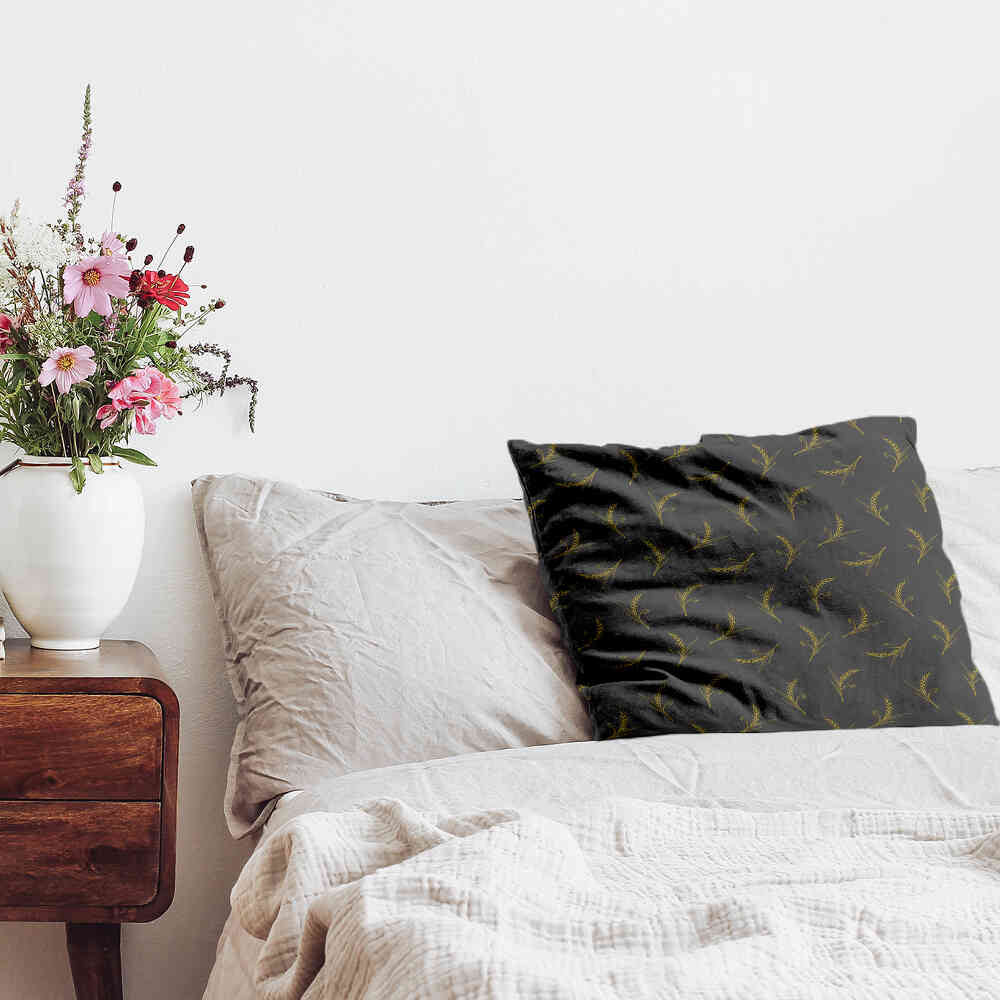 Gesundheitskissen Grau mit Weizen