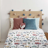 Originele therapiedeken - Auto's verzwaringsdeken met katoenen hoes voor kinderen