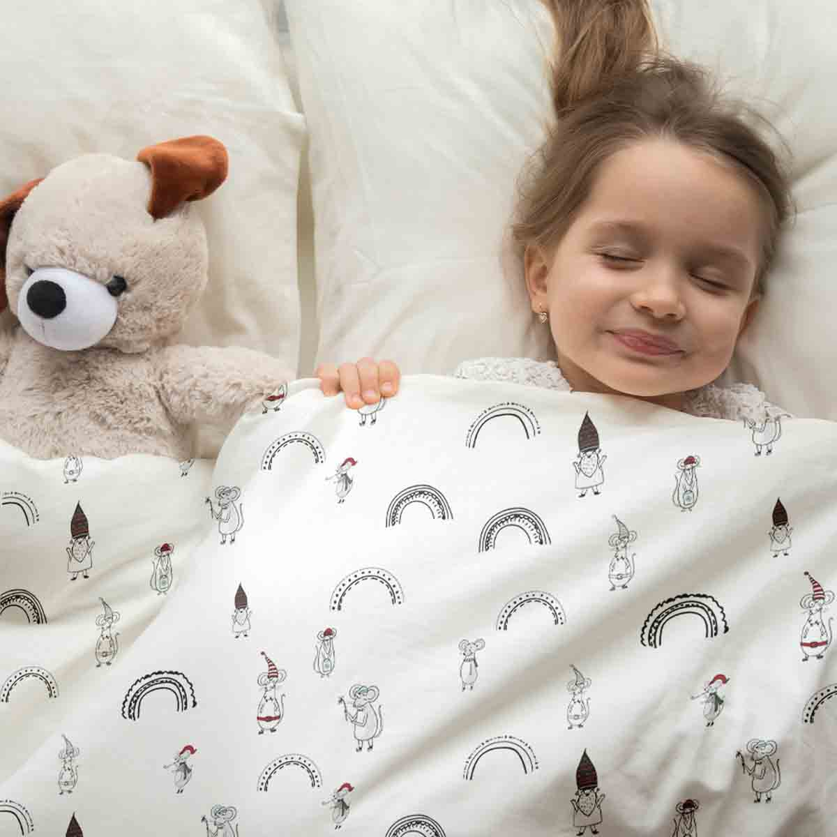 Original Therapiedecke - Baumwoll Bettwäsche Set mit Mäusen