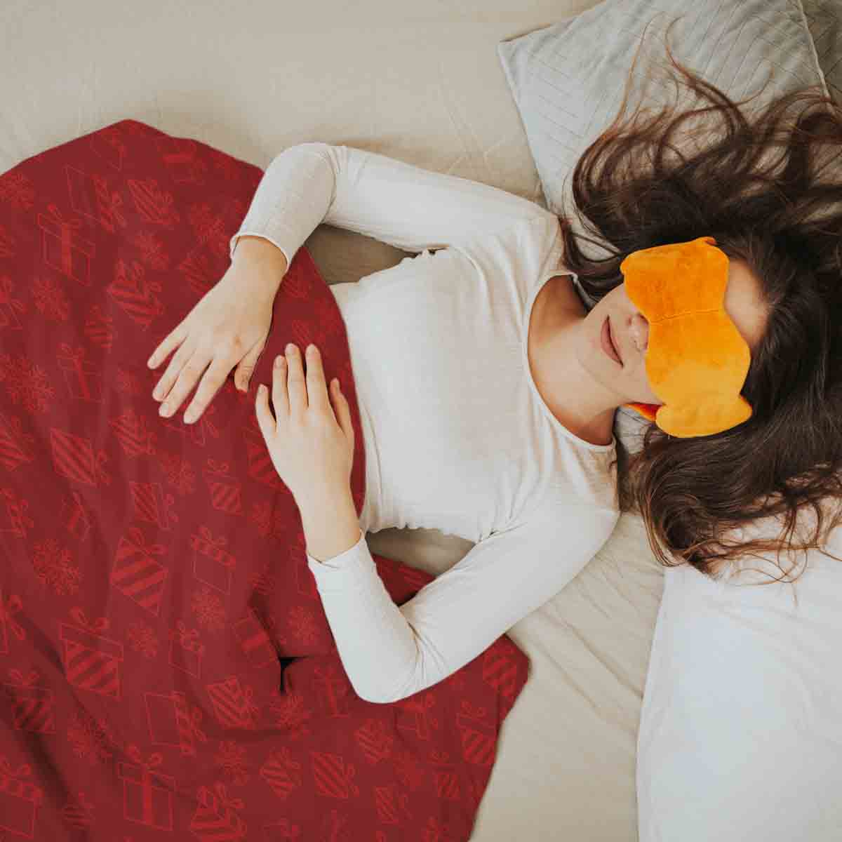 Original Therapiedecke - Baumwoll Bettwäsche Set Rot Geschenke