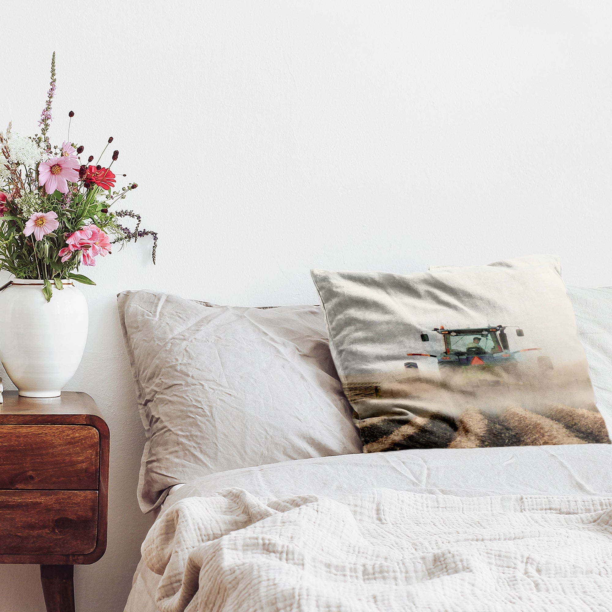 Gesundheitskissen Traktor in Aktion