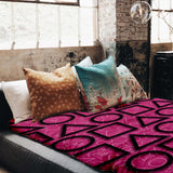 Originele therapiedeken - katoenen hoes Pink Squid