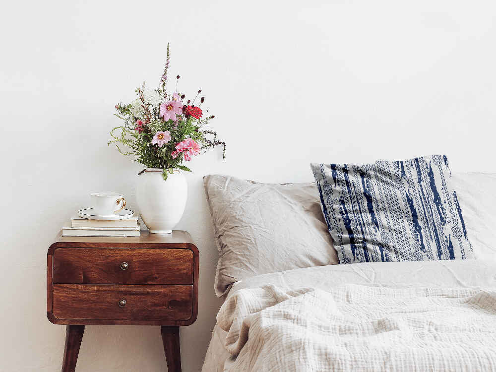 Gezondheidskussen gestreept patroon