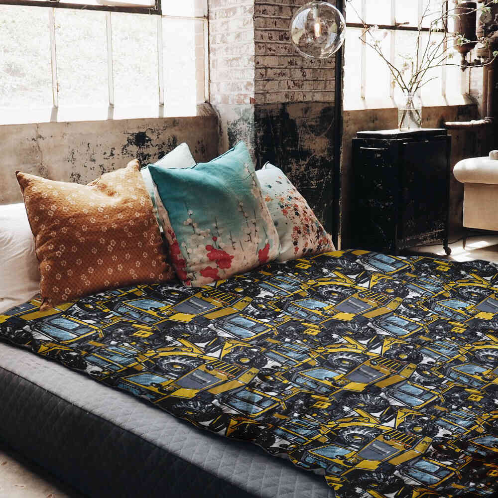 Original Therapiedecke - Baumwollbezug Traktor