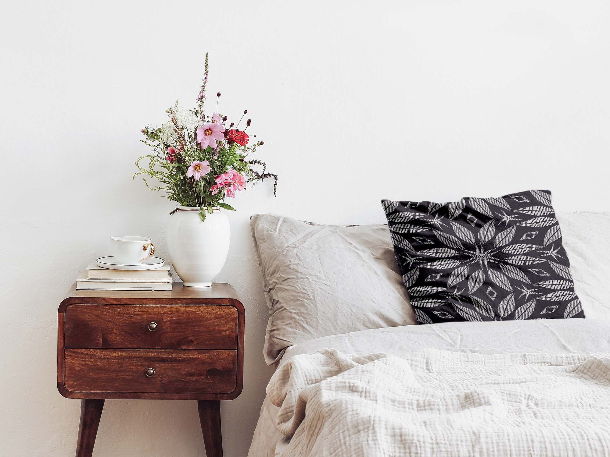 Gezondheidskussen met grote bloem