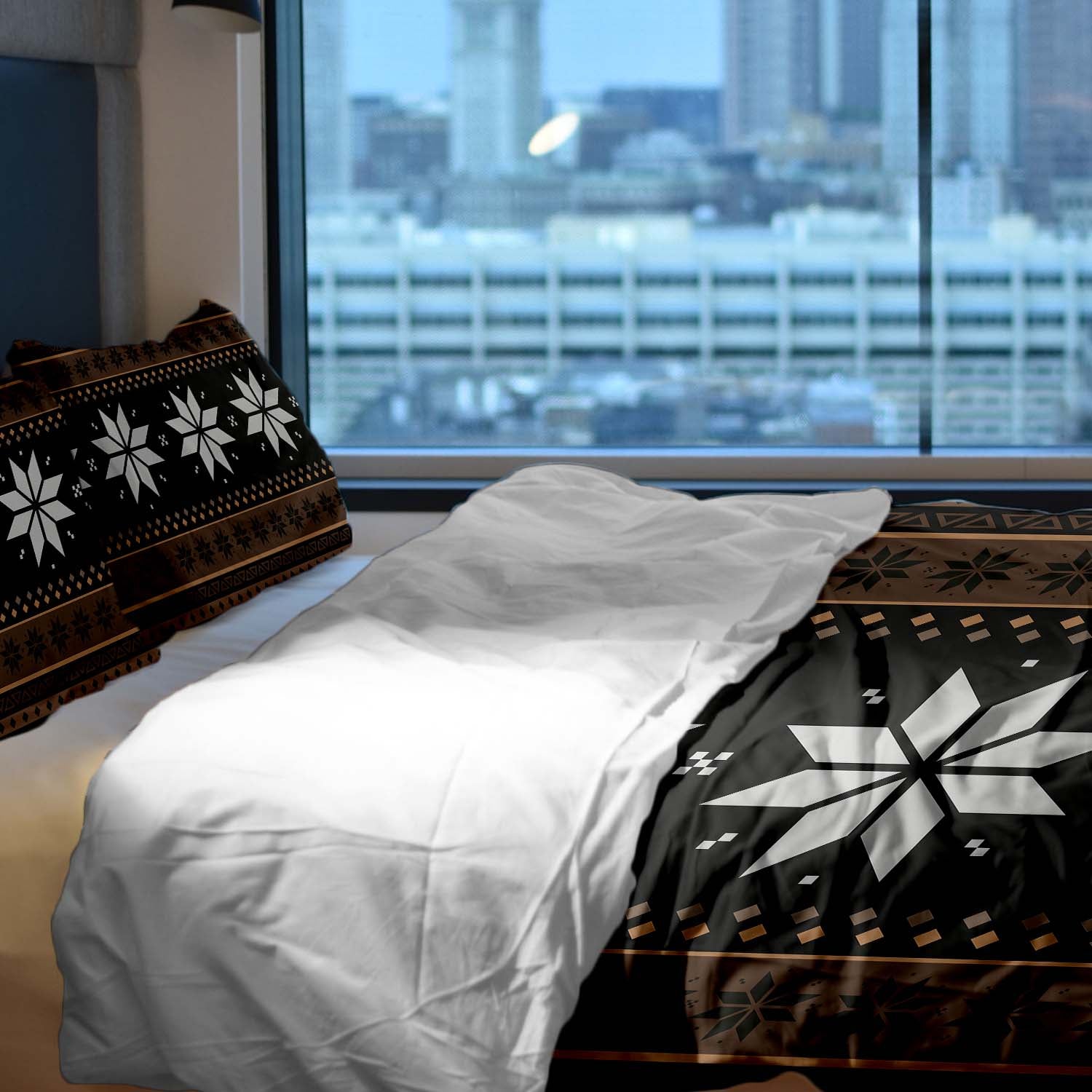 Original Therapiedecke - Baumwoll Bettwäsche Set gestreift mit Sternen