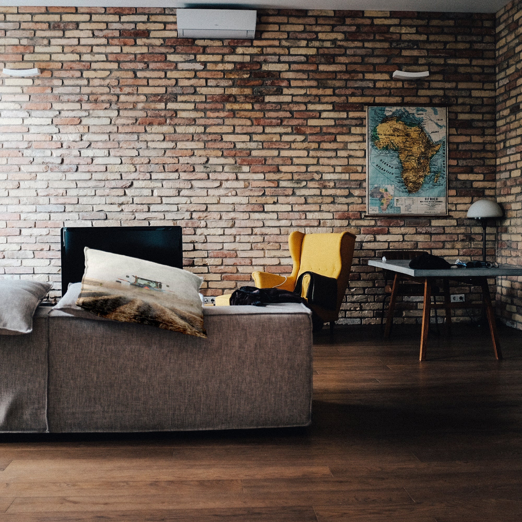 Gesundheitskissen Traktor in Aktion