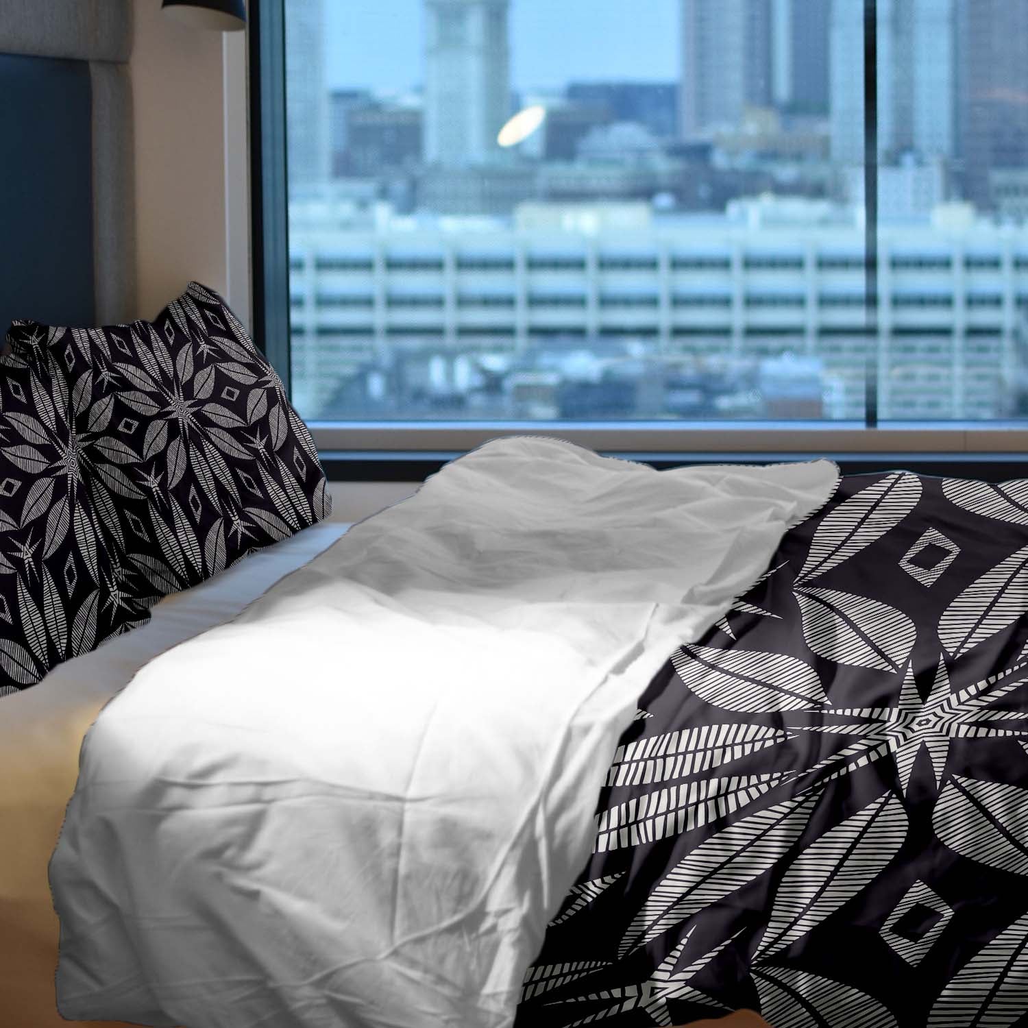 Therapiedekens beddengoedset met grote bloem