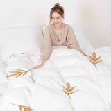 Therapiedekens Beddengoed Set Wit met Rietjes