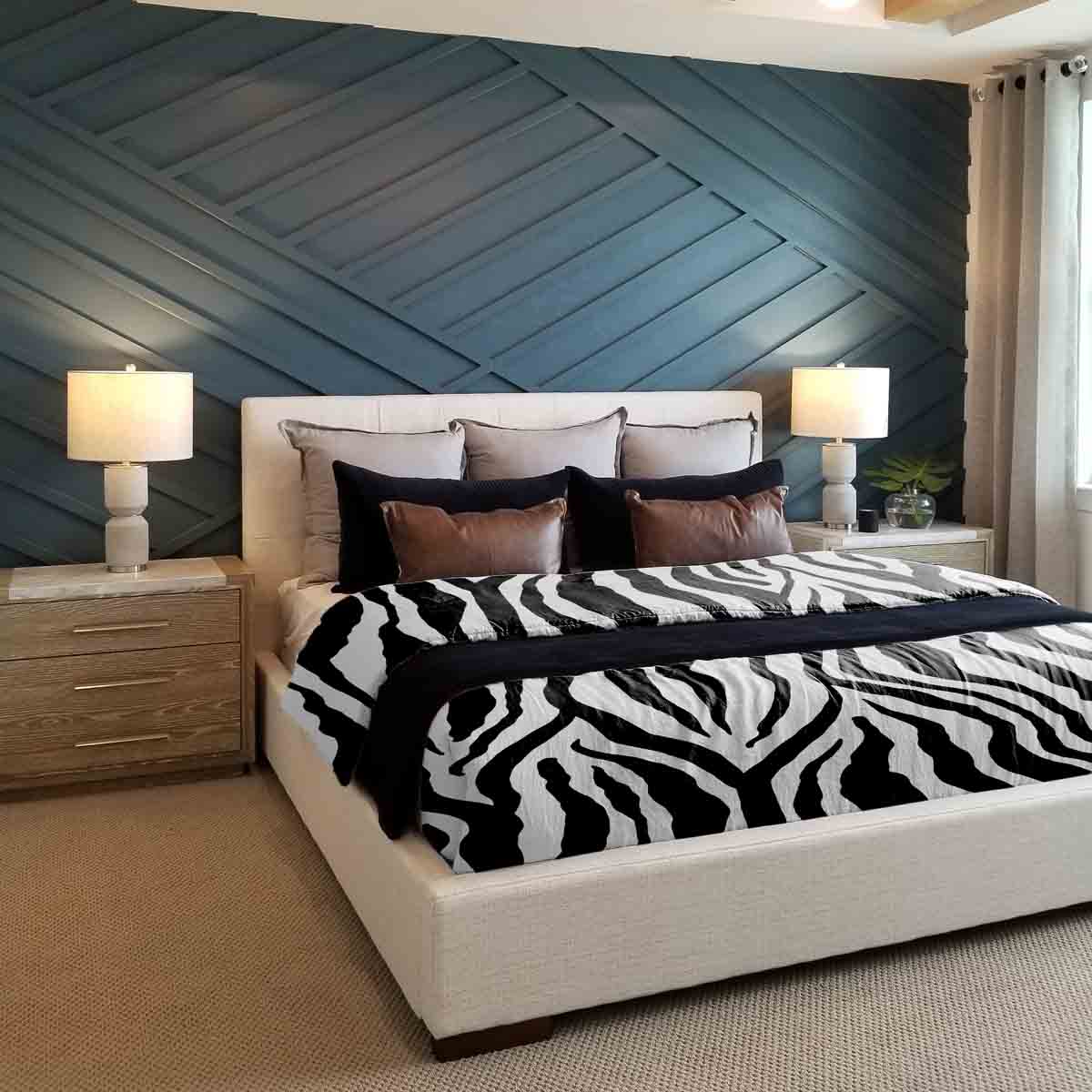 Original Therapiedecke - Baumwollbezug Zebra Print