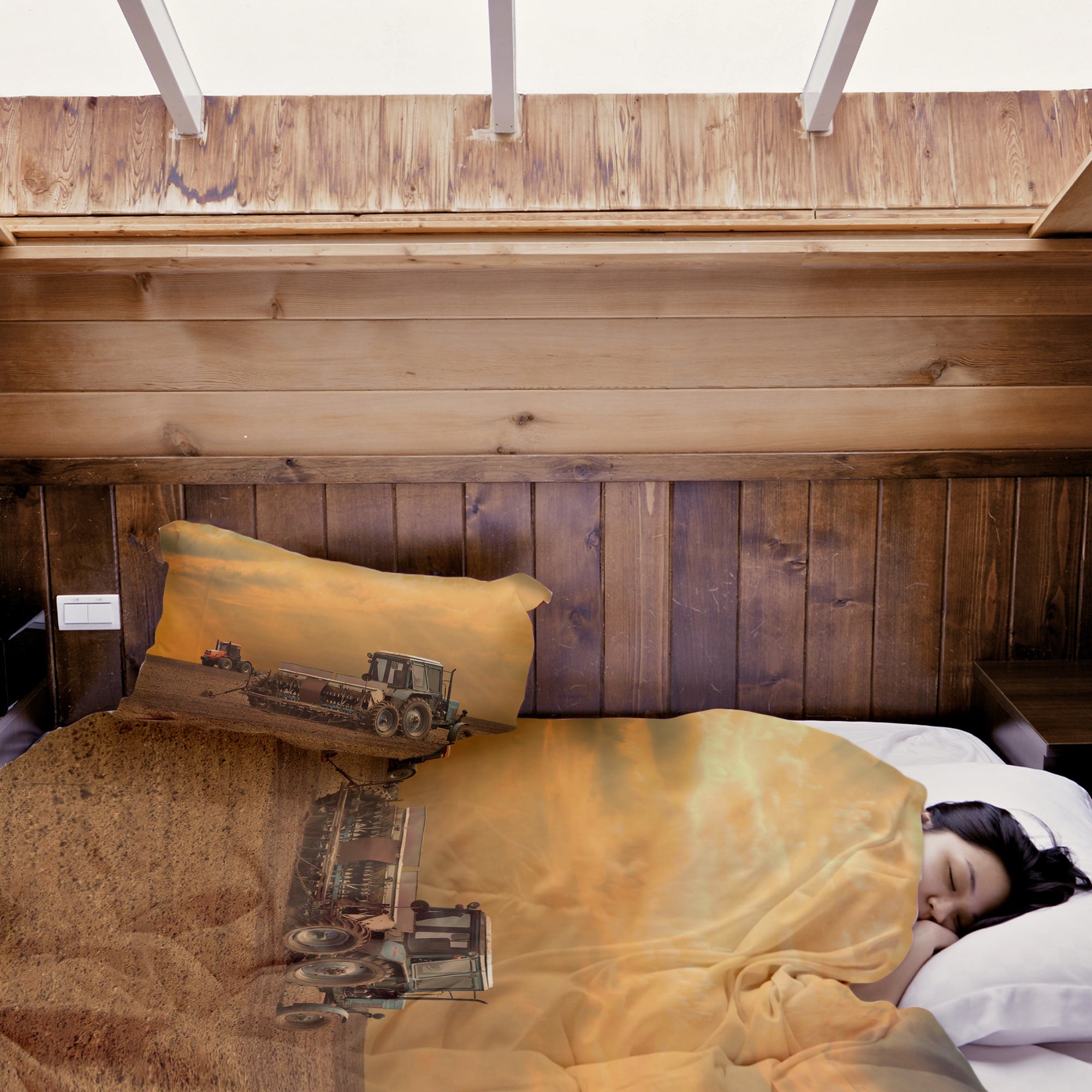 Original Therapiedecke - Baumwollbezug Zwei Trecker