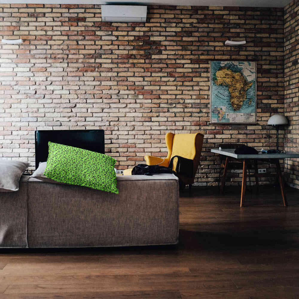 Gesundheitskissen Hellgrün mit Fragezeichen