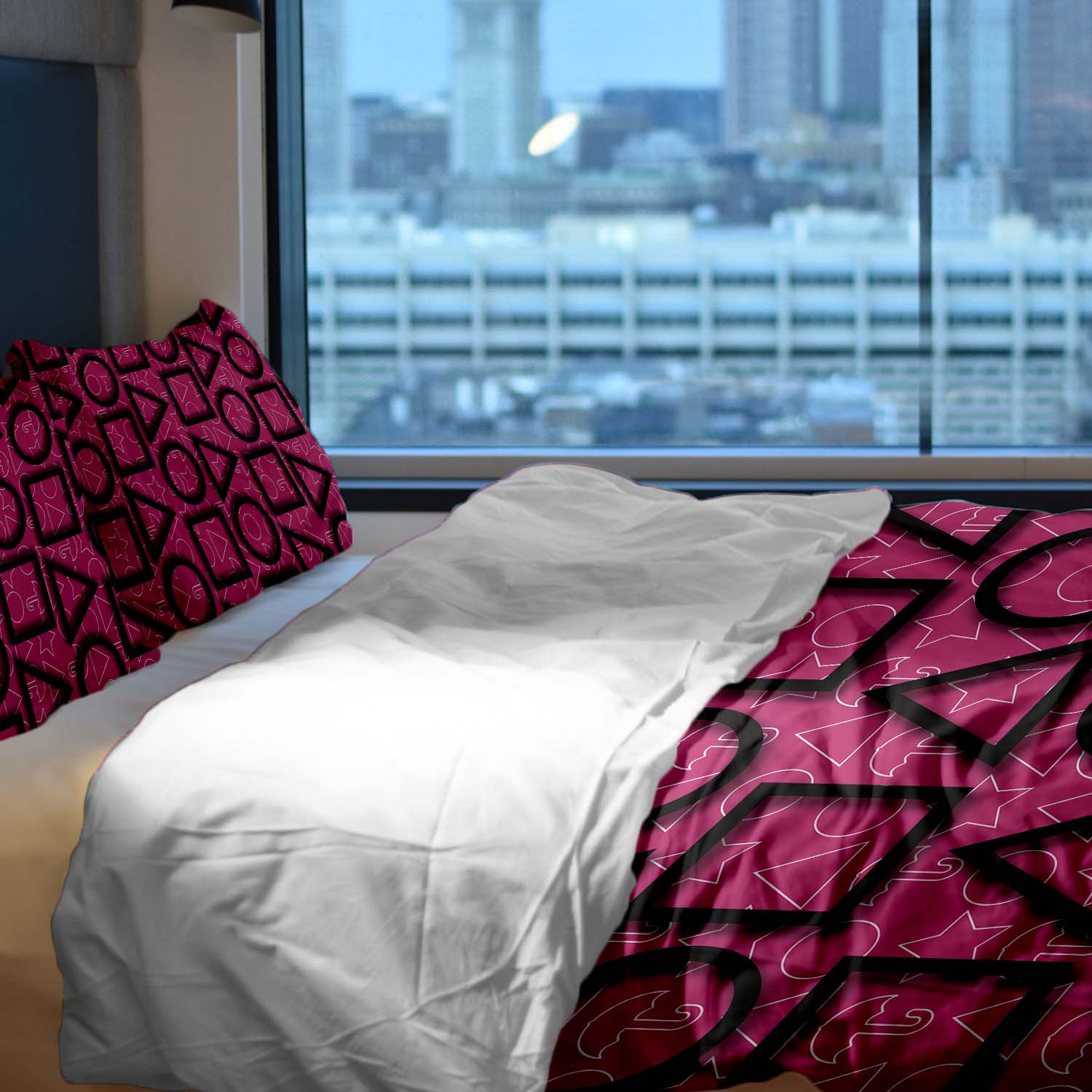 Therapiedekens Beddengoed Set Roze Inktvis