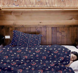 Therapiedecken beddengoed set blauw zwarte bes