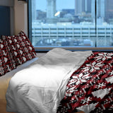 Therapiedekens beddengoedset ruit met kerstmotieven