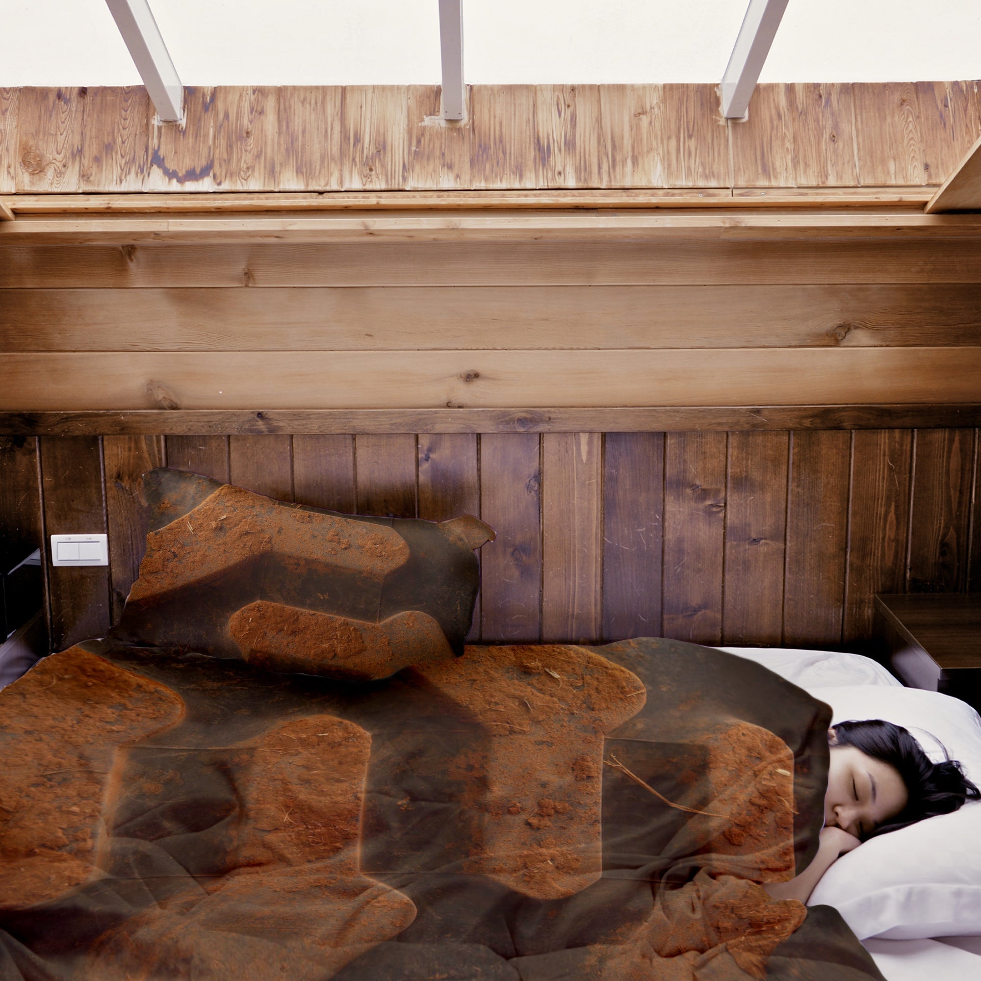 Therapiedekens Beddengoed Set Bruine Aarde