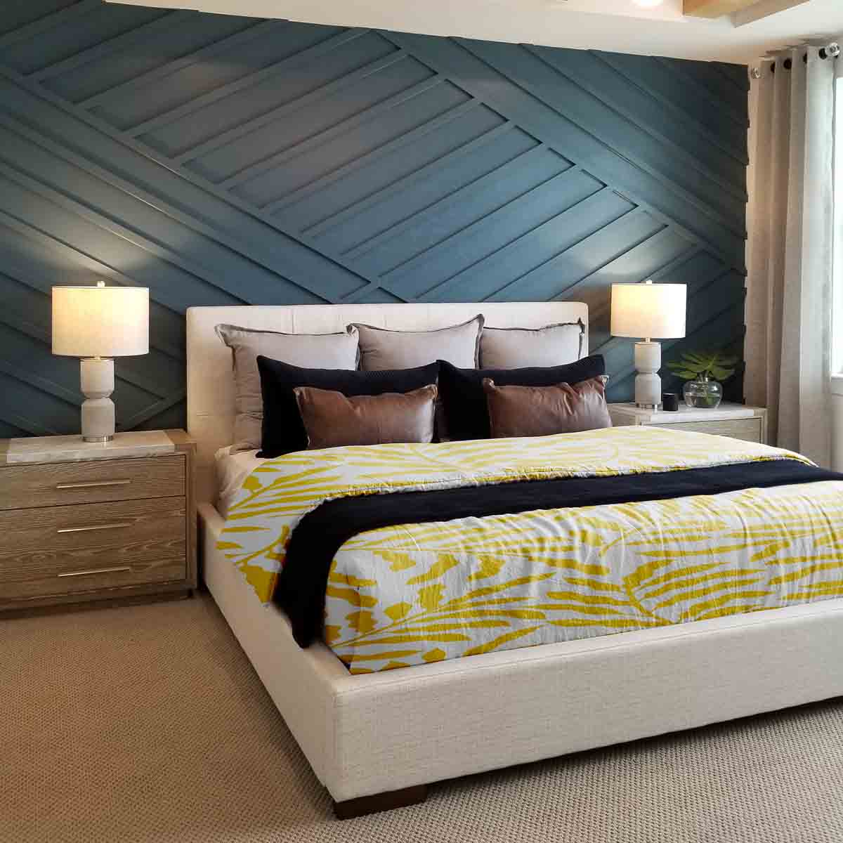 Therapiedekens beddengoedset met gele takken