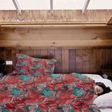 Originele therapiedeken - katoenen hoes abstract rood