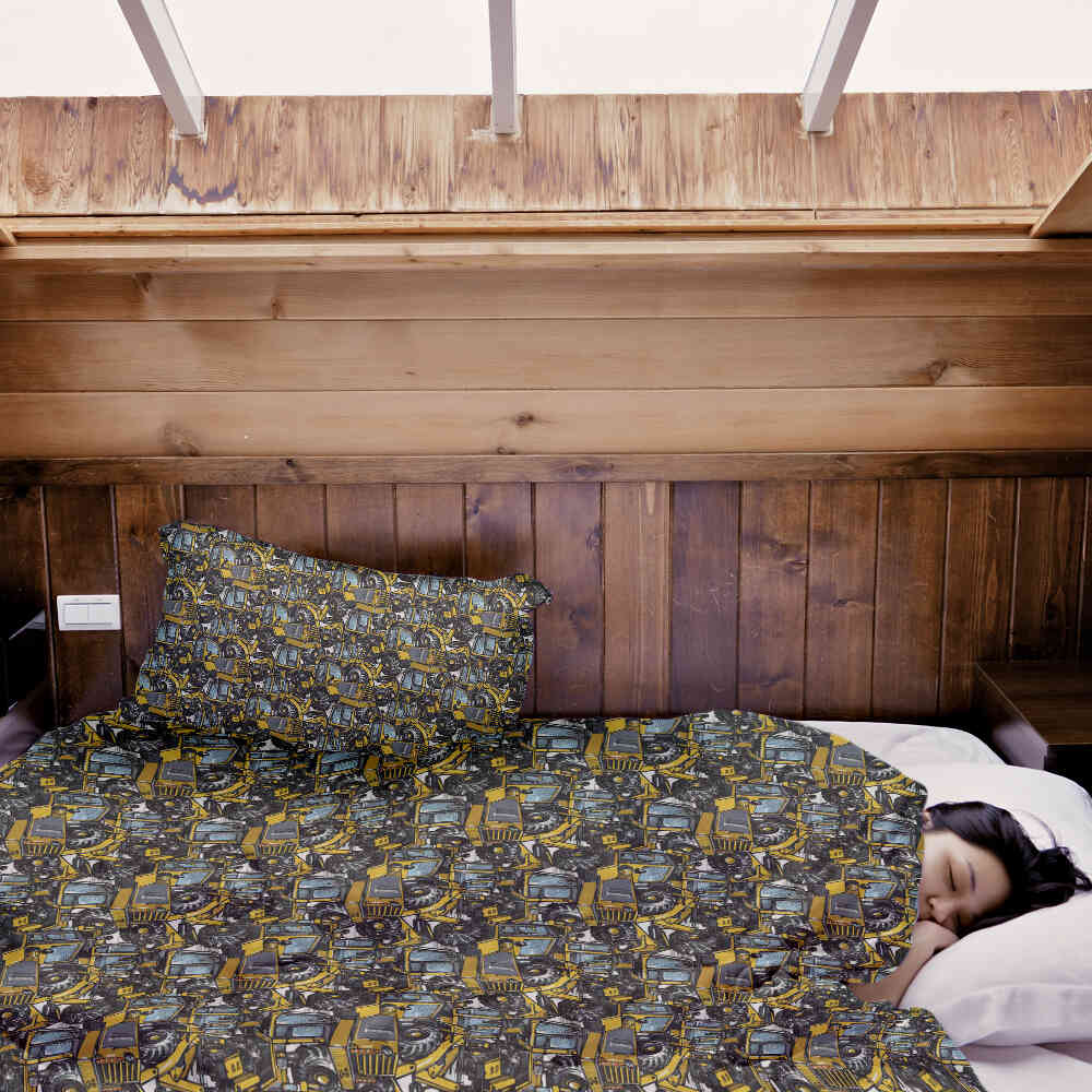 Original Therapiedecke - Baumwollbezug Traktor