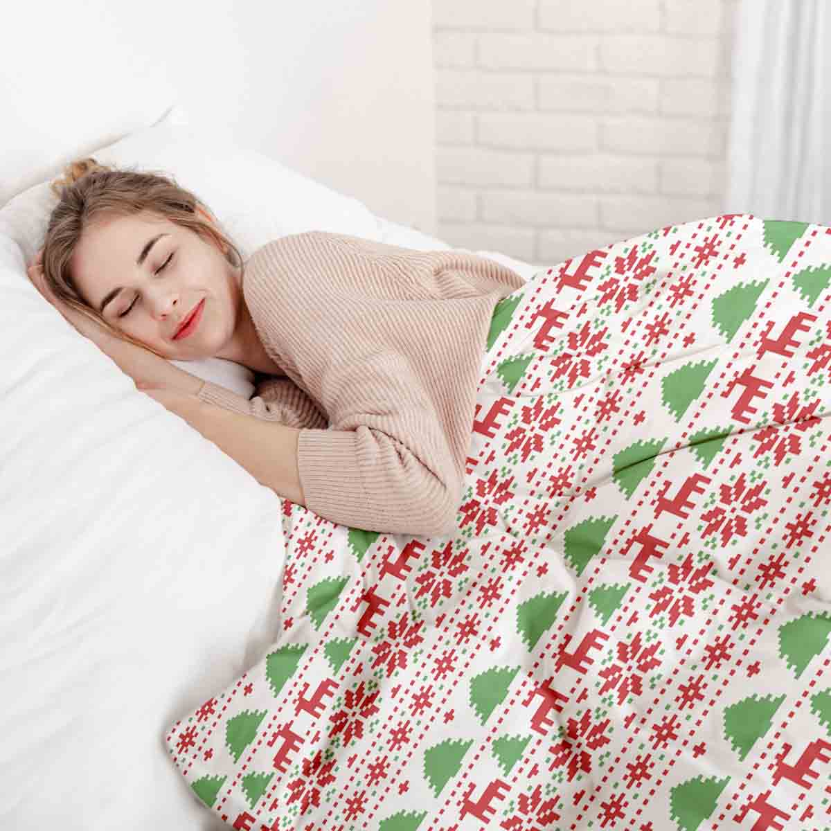 Original Therapiedecke - Baumwoll Bettwäsche Set Weihnachten in Norwegen