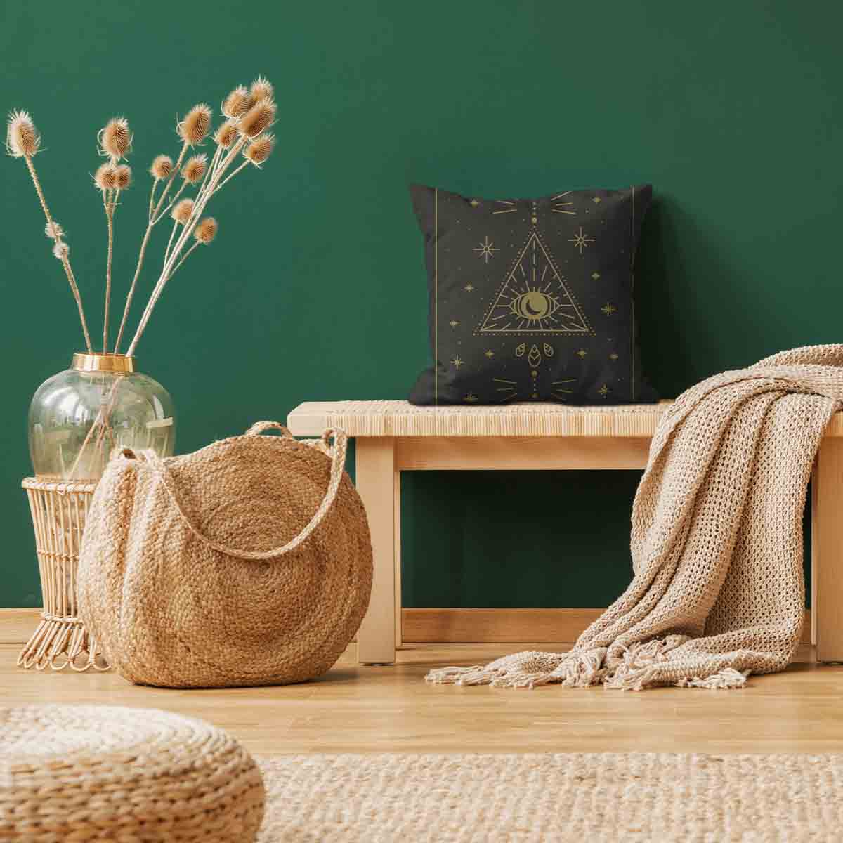 Gesundheitskissen Schwarz Sonne und Kosmos