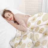 Therapiedekens beddengoed set gouden kerstversiering