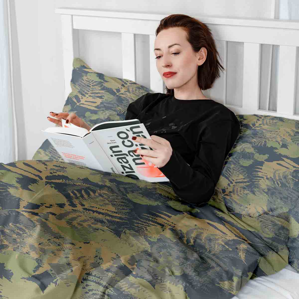 Originele therapiedeken - katoenen hoes bos