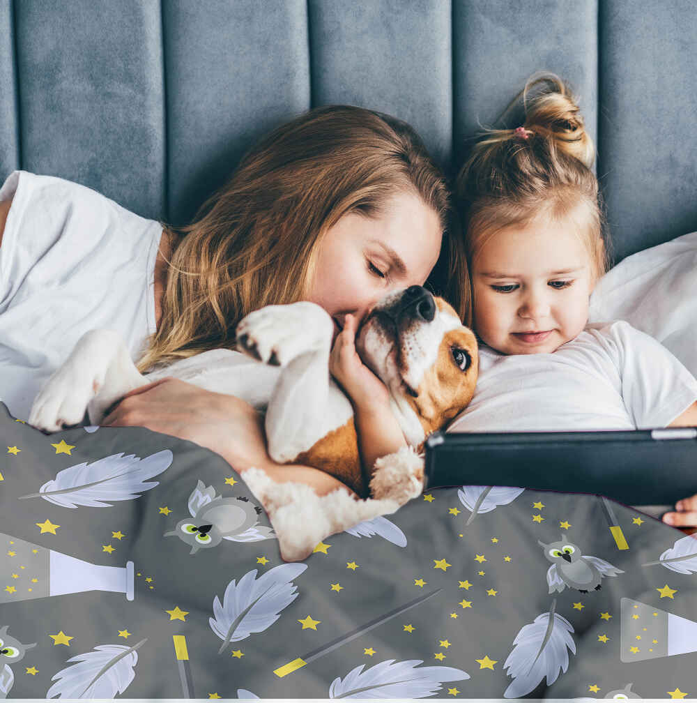 Therapiedekens Beddengoed Set Zwart Toverstaf