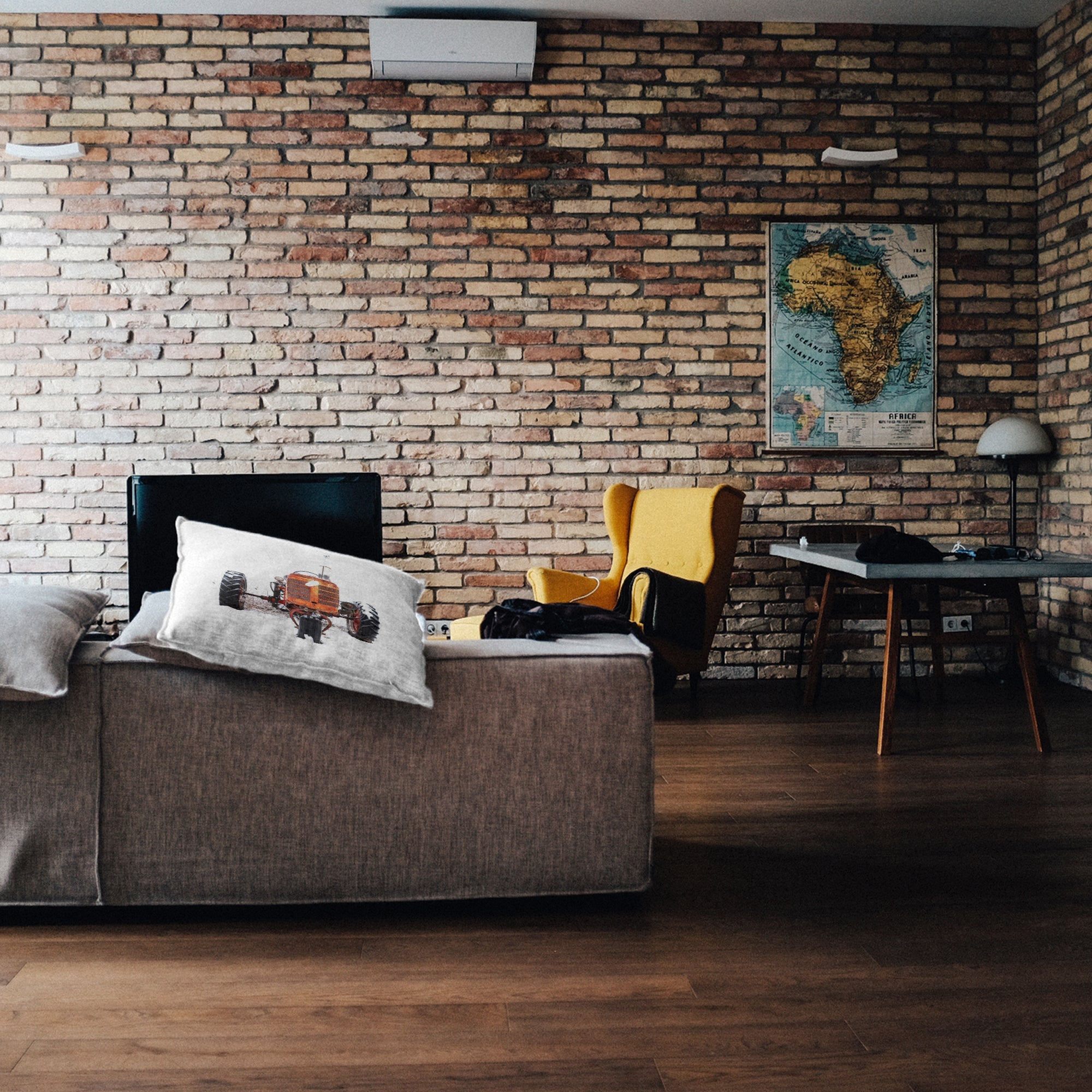 Gesundheitskissen Traktor in Orange